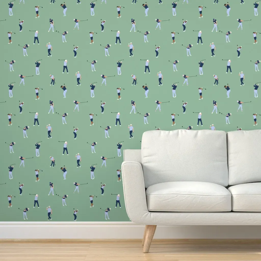 Tee Time USA Peel and Stick Wallpaper - Blue product