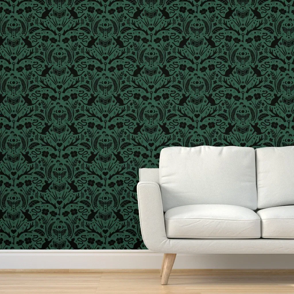 Teen Witch Bedding Peel and Stick Wallpaper - Black product