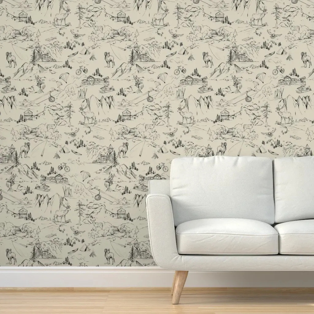 Telluride Toile Apex Peel and Stick Wallpaper - Beige product