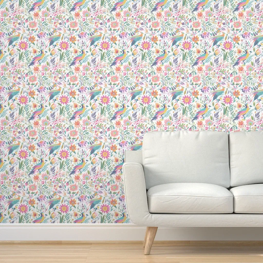 Tenango Muted Peel and Stick Wallpaper - Pink product