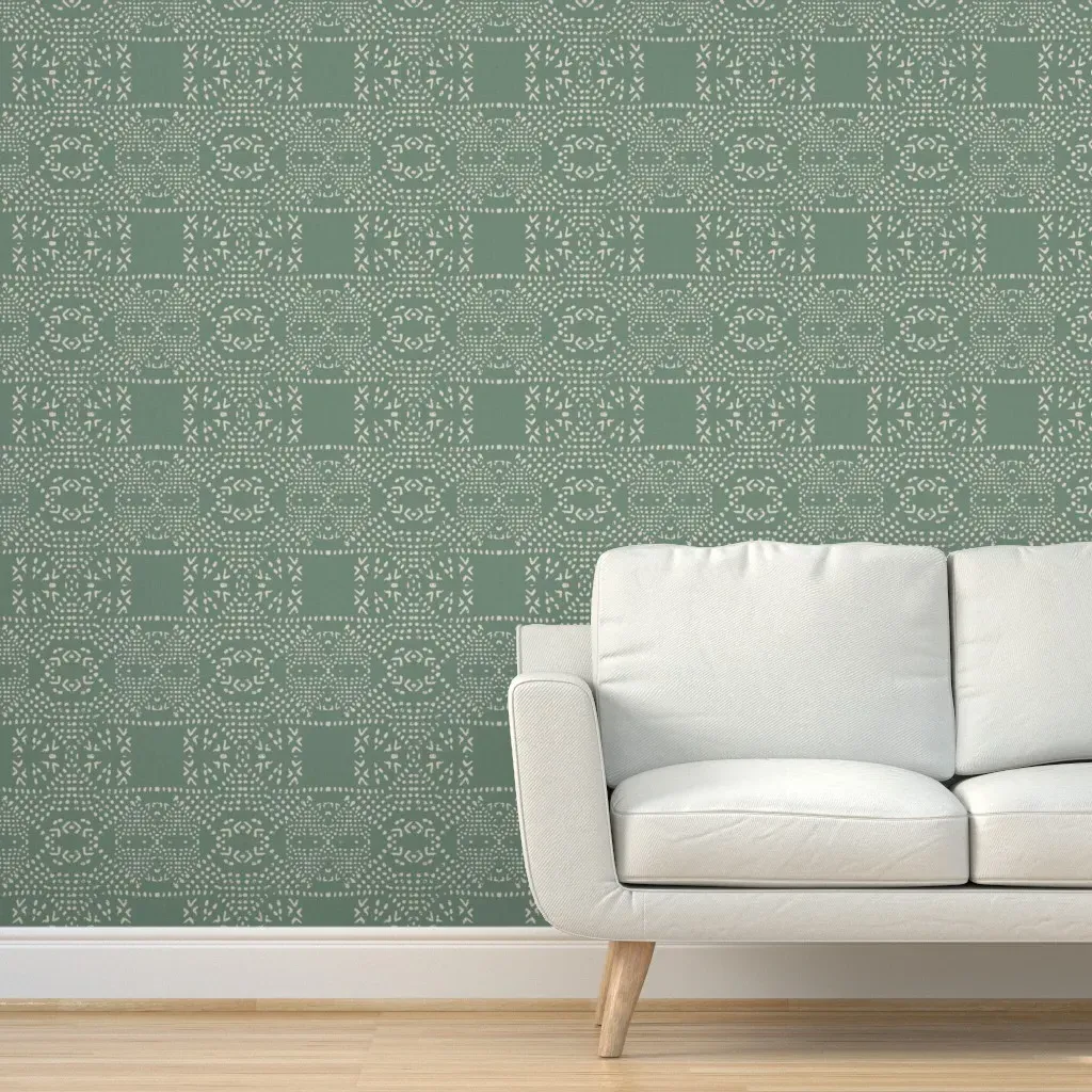 Terra Boho Peel and Stick Wallpaper - Sage Green product