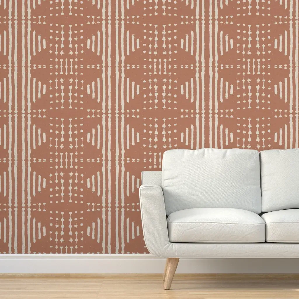 Terra Esso Peel and Stick Wallpaper - Terracotta product