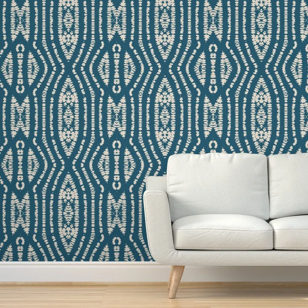 Terra Shi Peel and Stick Wallpaper - Indigo product