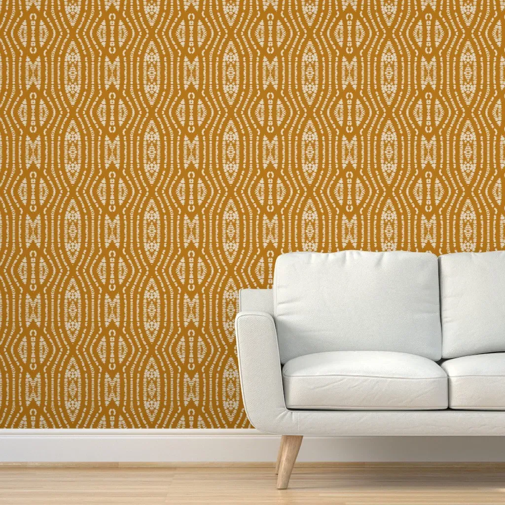 Terra Shi Peel and Stick Wallpaper - Mustard Yellow product