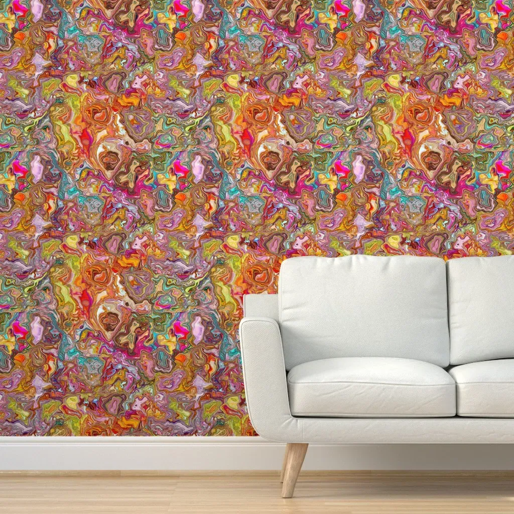 Terrain Peel and Stick Wallpaper - Orange product