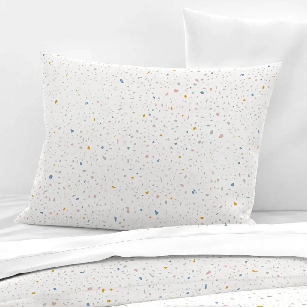 Terrazzo Speckled Standard Knife Edge Cushion Cover - Off-White, Cotton Sateen product