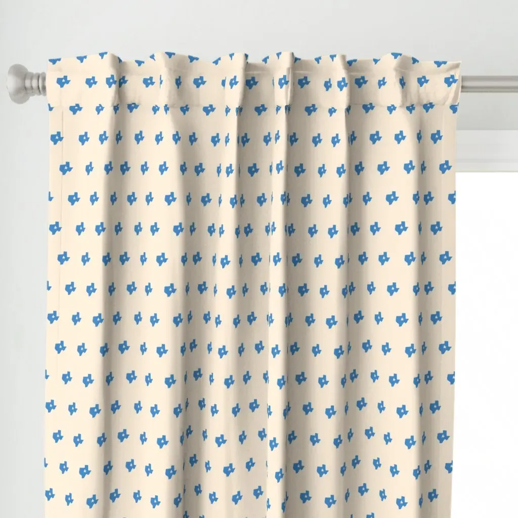 Texas Curtain Panel - Light Blue alternate view
