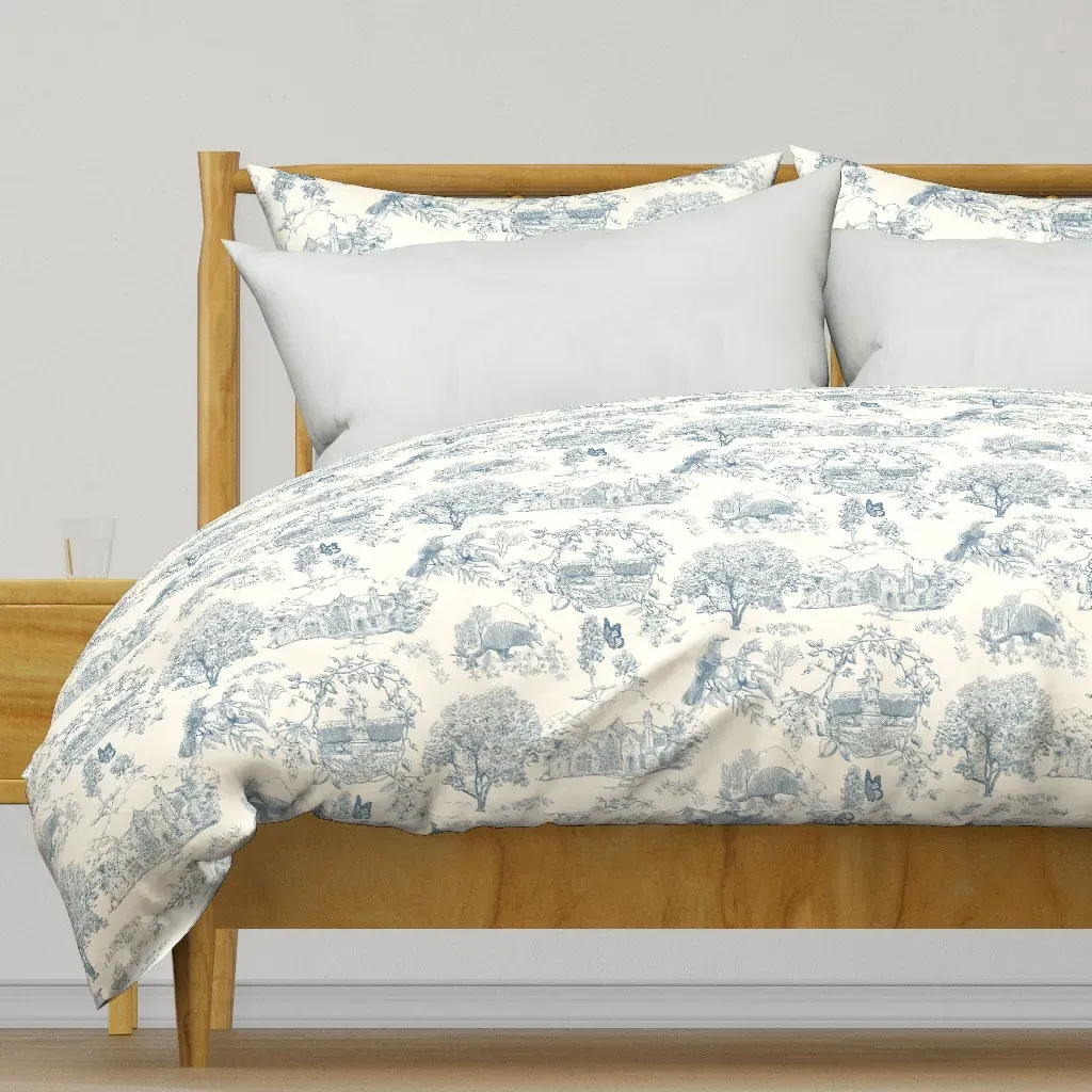 Texas Toile Duvet Cover - Blue product