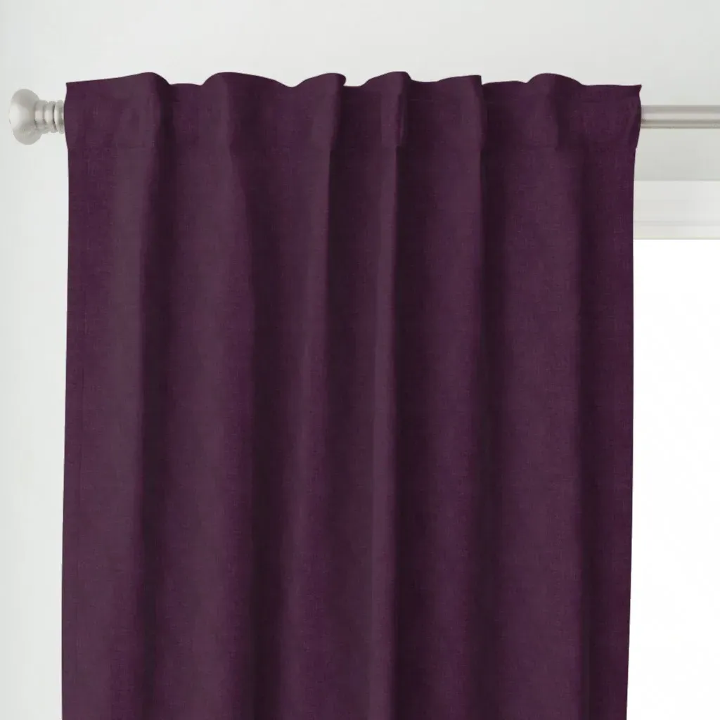 Textured Curtain Panel - Deep Plum alternate view