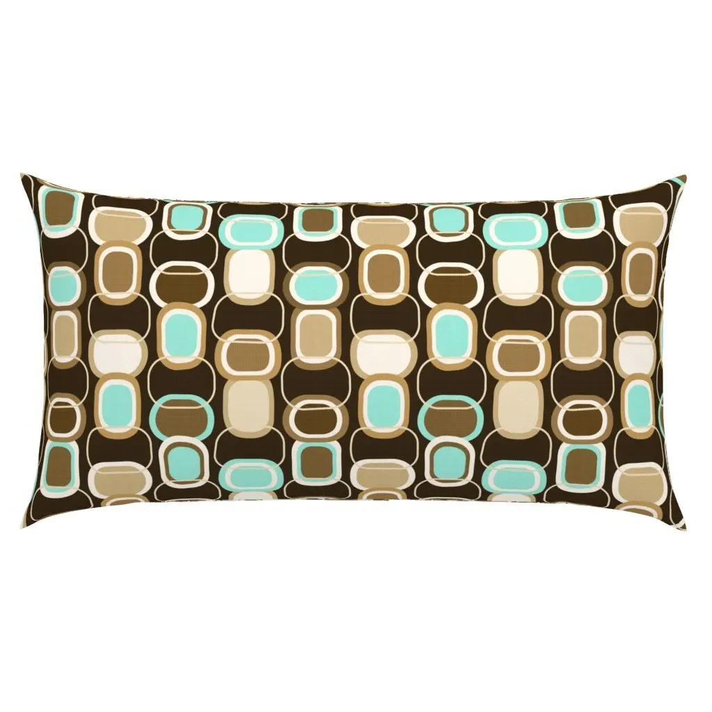 Textured MCM Rounded Rectangles King Pillow Sham - Brown product