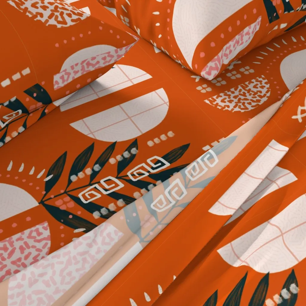 Teyona's A Killa Queen Sheet Set - Burnt Orange alternate view