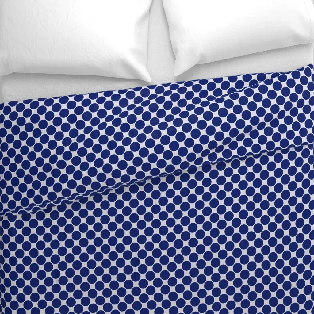 The Blues Dots 2 Duvet Cover - Navy Blue alternate view