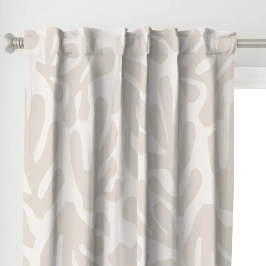 The Cut Outs Mega Stone Curtain Panel - Beige alternate view