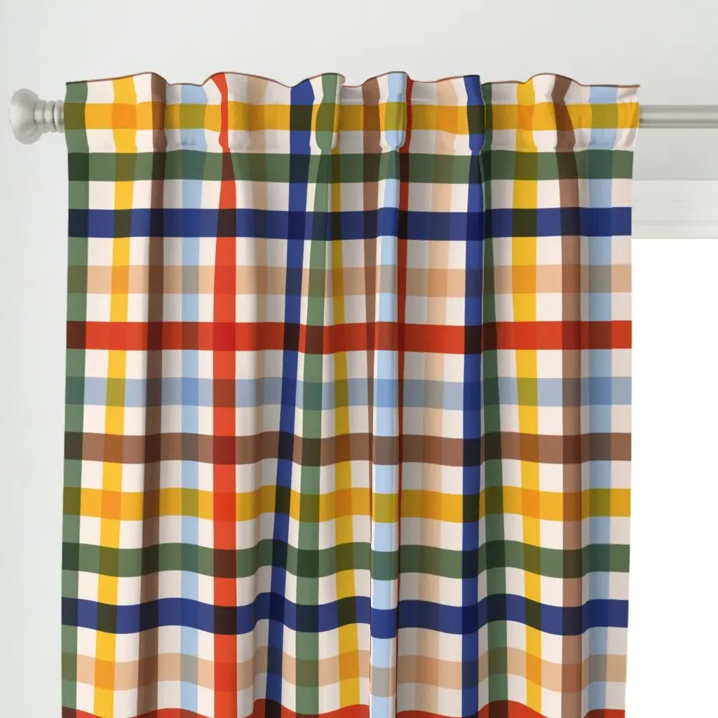 The Dopamine Nest Curtain Panel - Orange alternate view