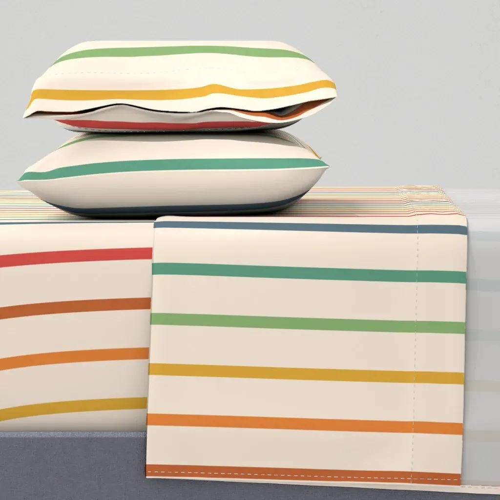 The Dopamine Nest-Palette 2-33 Twin Sheet Set - Cream product