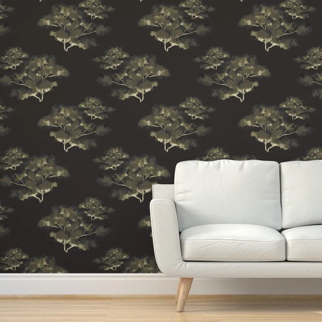 The Forest Peel and Stick Wallpaper Removable - Olive Green product