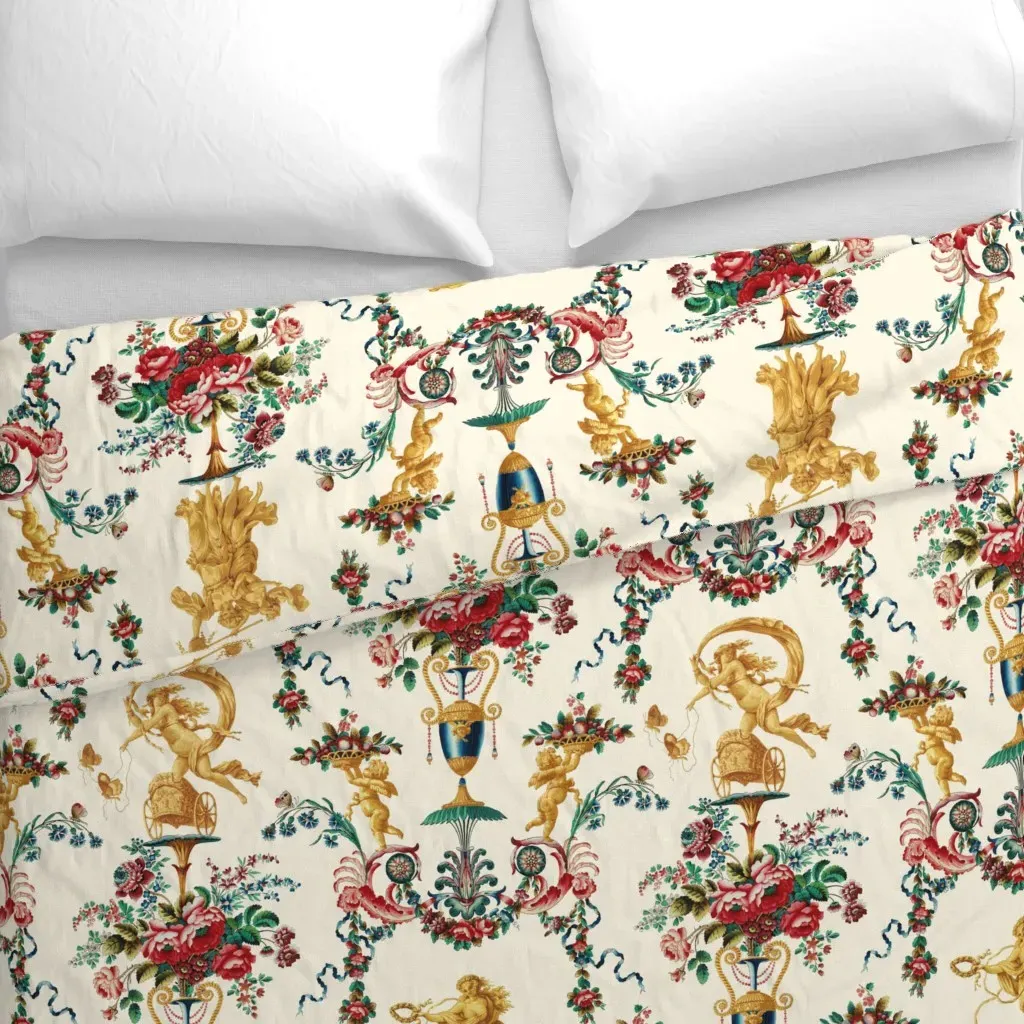 The Muses Arabesque Duvet Cover - Gold alternate view
