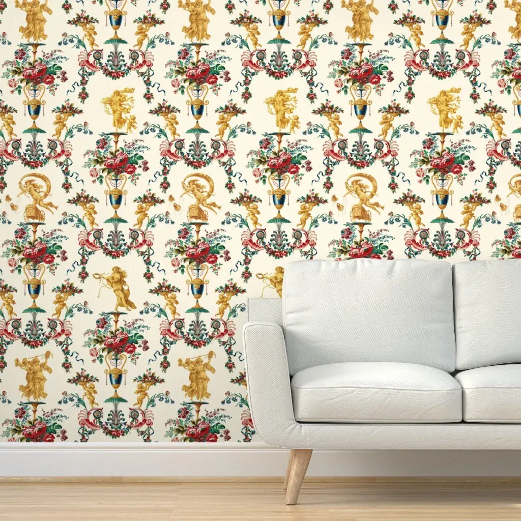 The Muses Arabesque Peel and Stick Wallpaper - Gold product