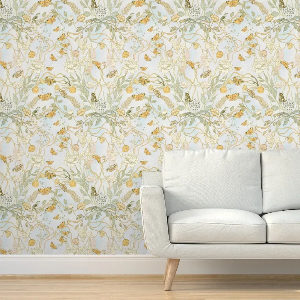 The Naturalist Daydream Believing Peel and Stick Wallpaper - Light Yellow-Green product