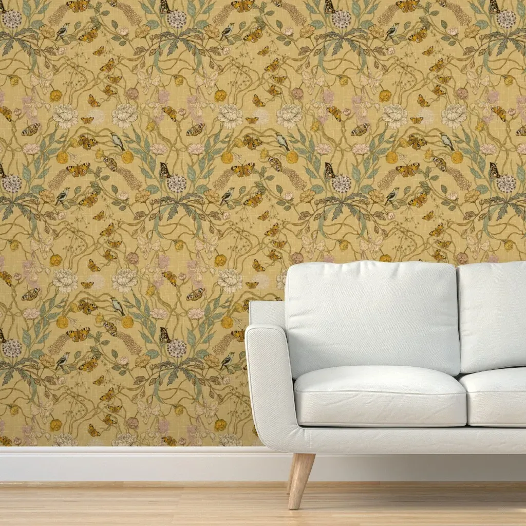 The Naturalist Golden Afternoon Peel and Stick Wallpaper - Brown, Beige product