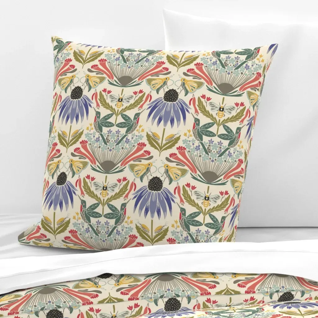 The Pollinators Euro Pillow Sham - Blue product