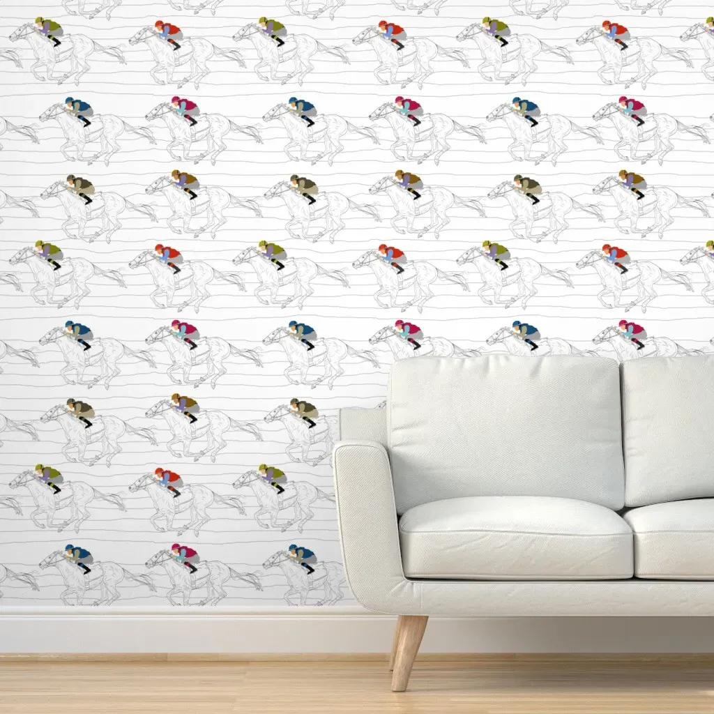The Race Peel and Stick Wallpaper Removable - Black product