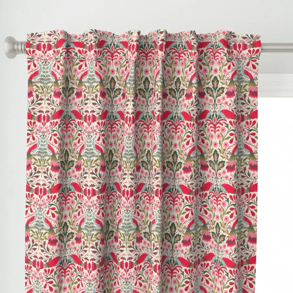The Showman Curtain Panel - Crimson Red alternate view