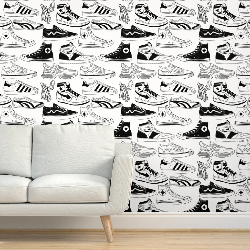 The Sneaker Edit Peel and Stick Wallpaper - Black product