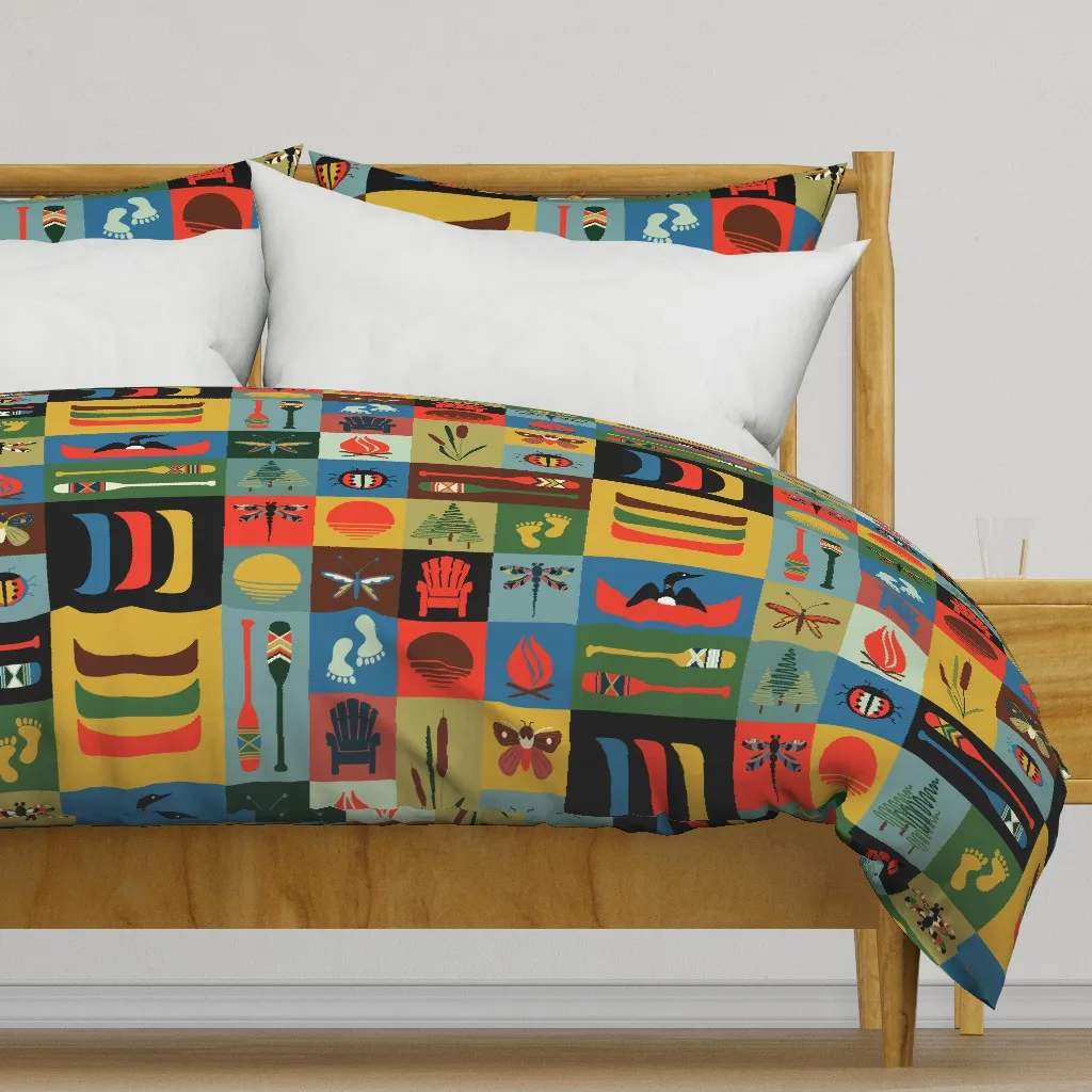 The Sweet Lake Life Duvet Cover - Red product