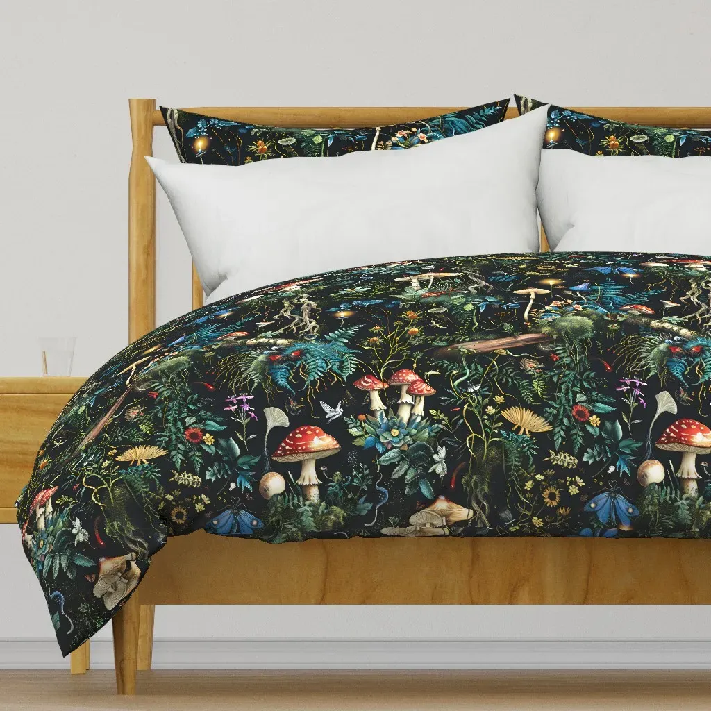 The Tangle Below Duvet Cover - Green product