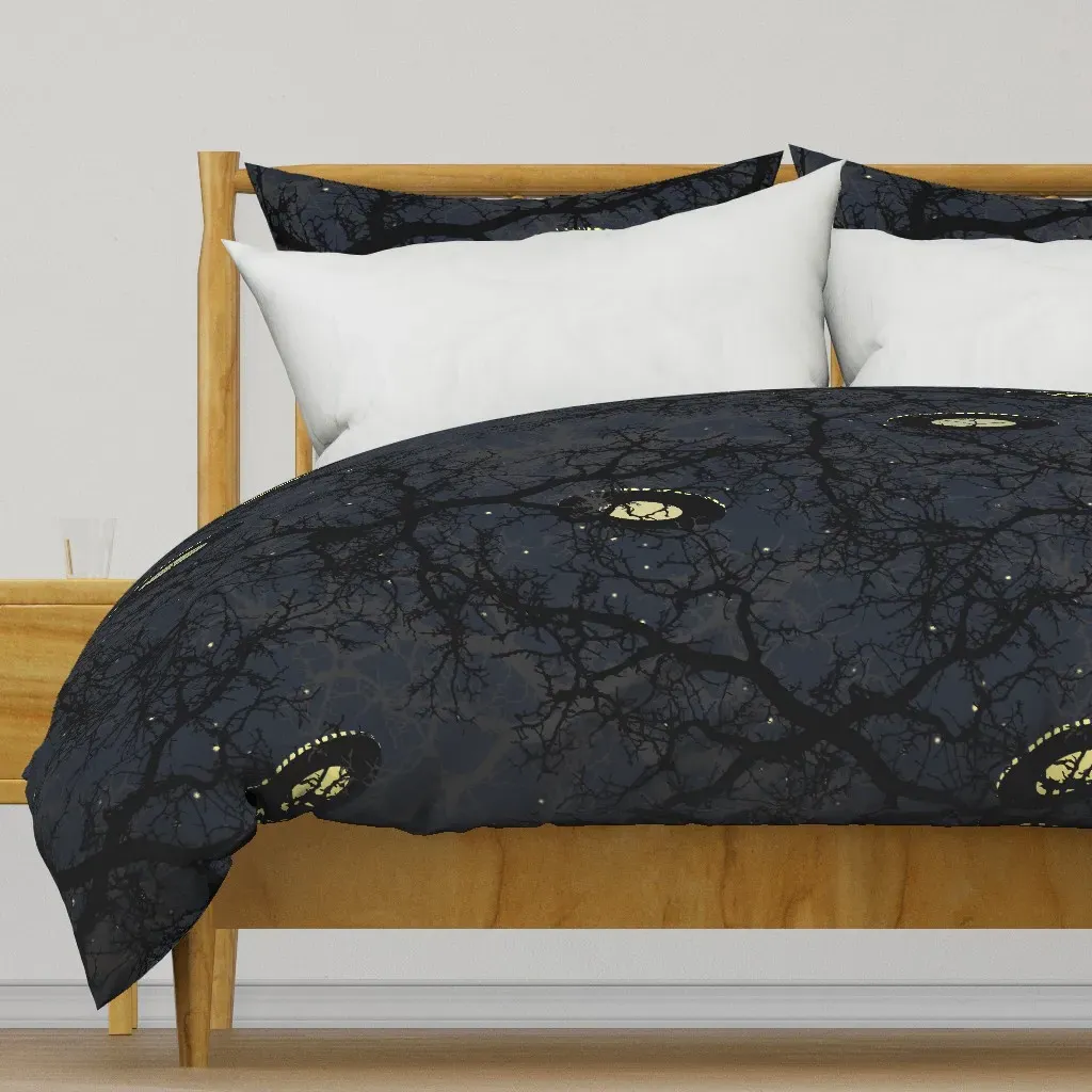 The Truth Is Out There Duvet Cover - Dark Gray, Slate Blue product