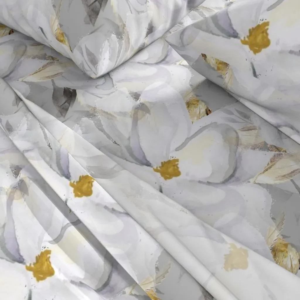 The White Flowers Queen Sheet Set - White alternate view