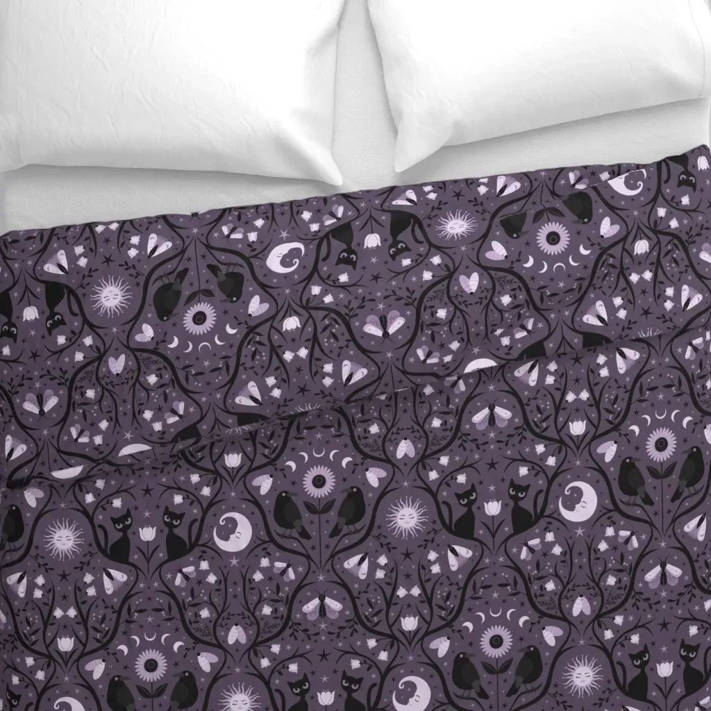 The Witching Hour Duvet Cover - Purple alternate view
