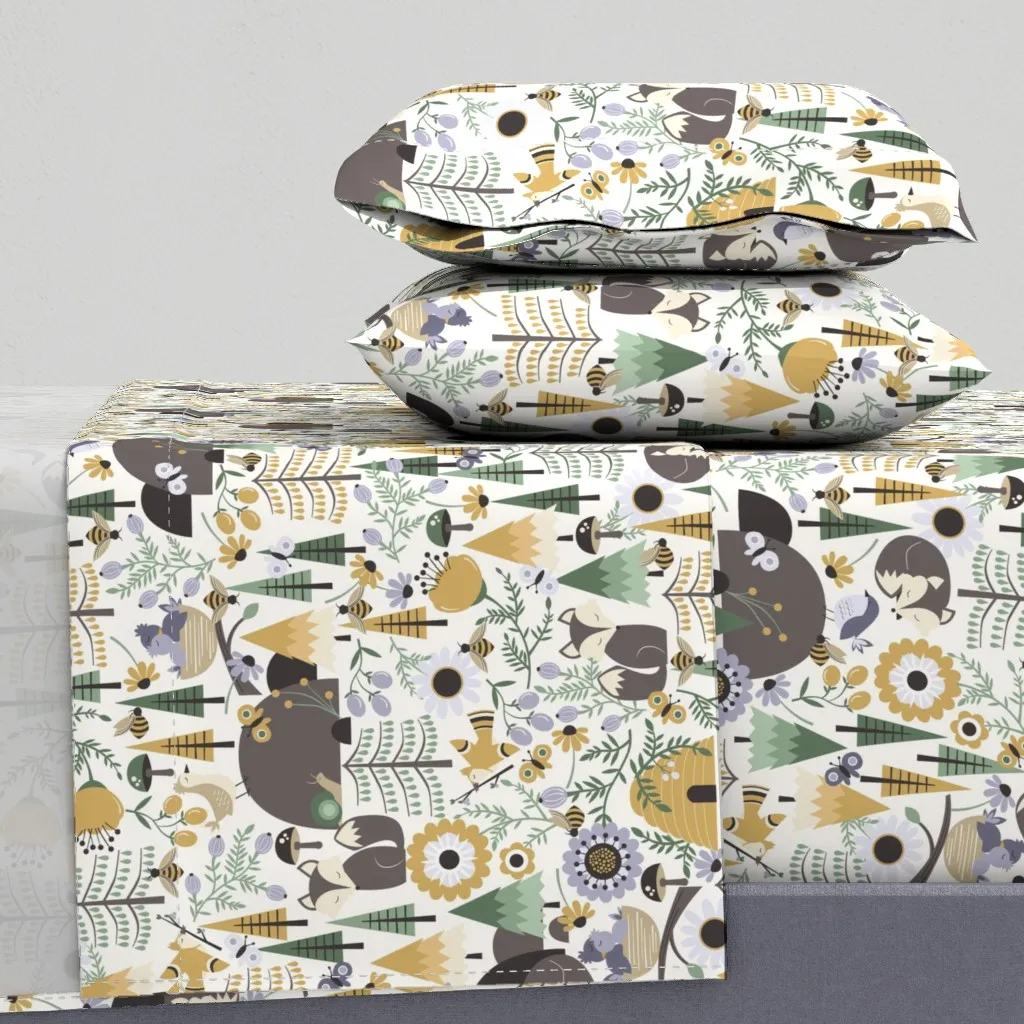 The Woodlands King Size Sheet Set - Mustard Yellow product