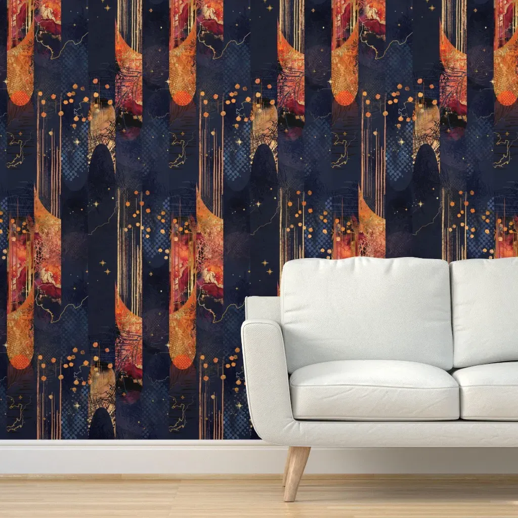 Theatervibes Peel and Stick Wallpaper - Navy Blue product