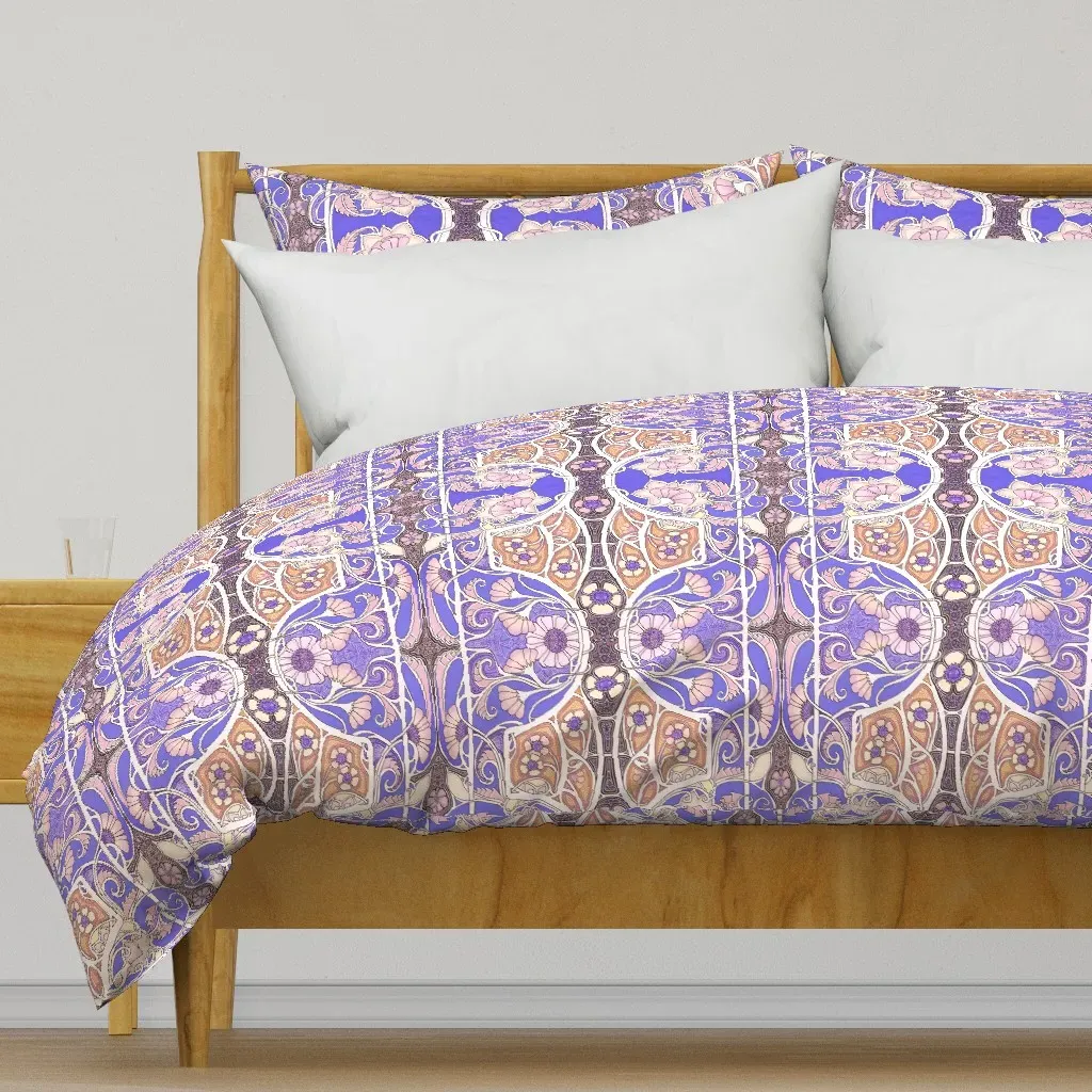 Then Spring Sprang Duvet Cover - Purple product