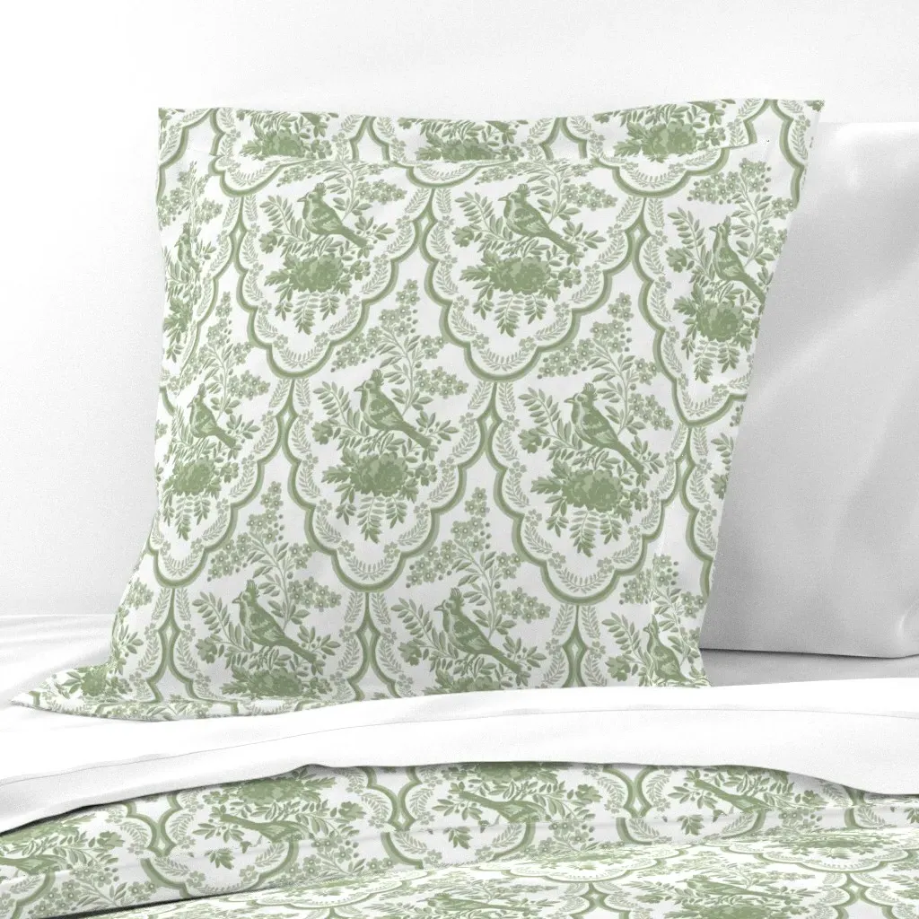 Theresa Basil Euro Pillow Sham - Sage Green product
