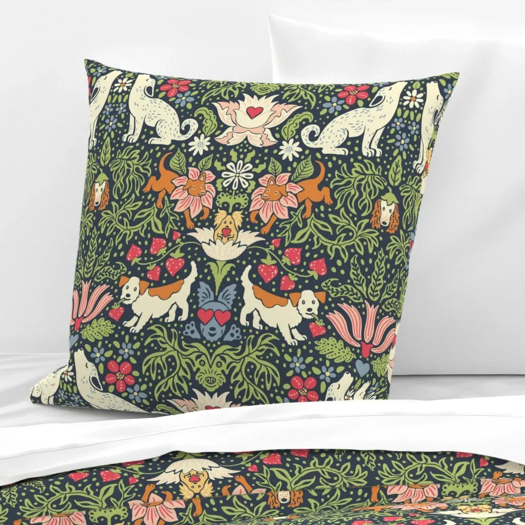 Thief Of The Strawberry And Hearts Euro Pillow Sham - Beige product