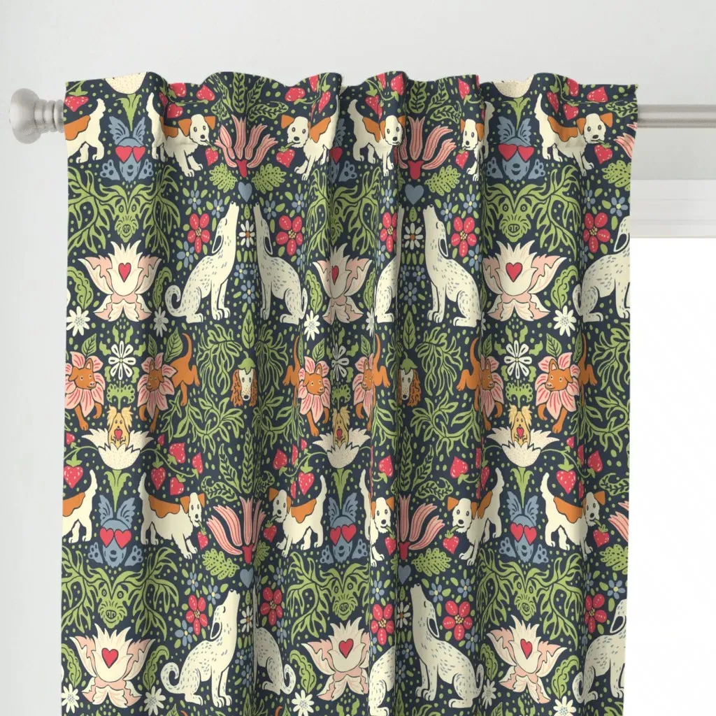 Thief Of The Strawberry Curtain Panel - Beige alternate view