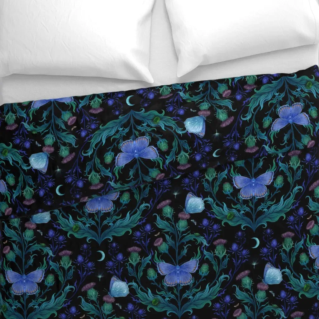 Thistle Duvet Cover - Blue alternate view