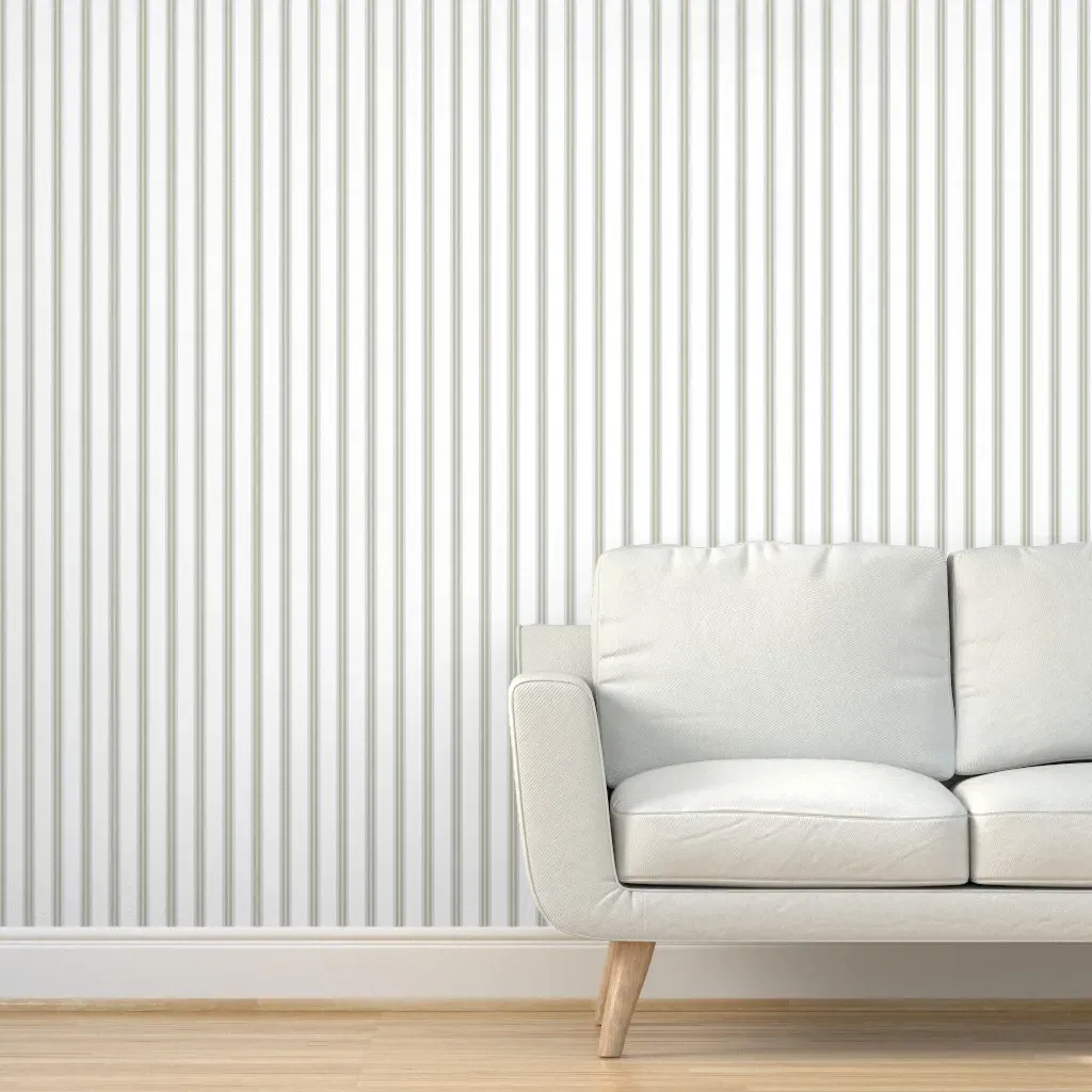 Ticking Stripes Mini Peel and Stick Wallpaper - Beige product