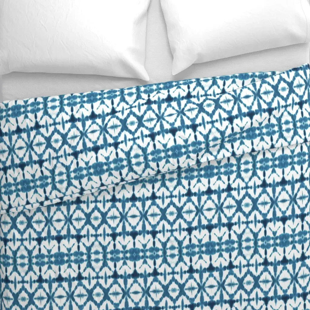Tie Dye Shibori Duvet Cover - Indigo alternate view