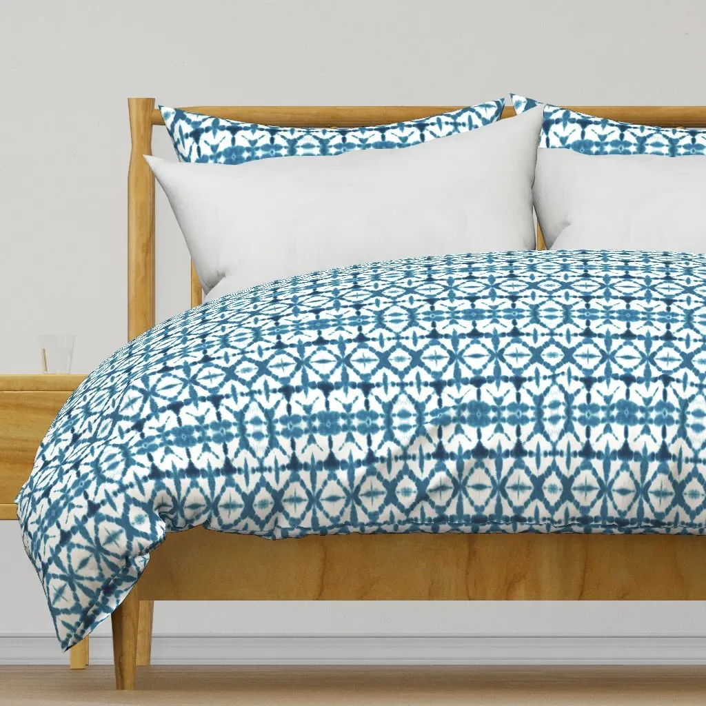 Tie Dye Shibori Duvet Cover - Indigo product