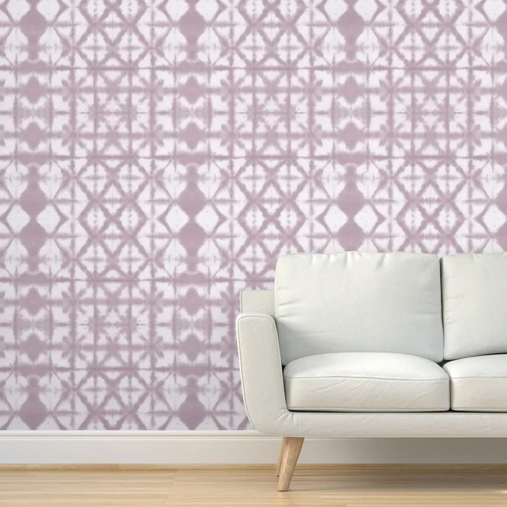 Tie Dye Shibori Peel and Stick Wallpaper - Lavender product