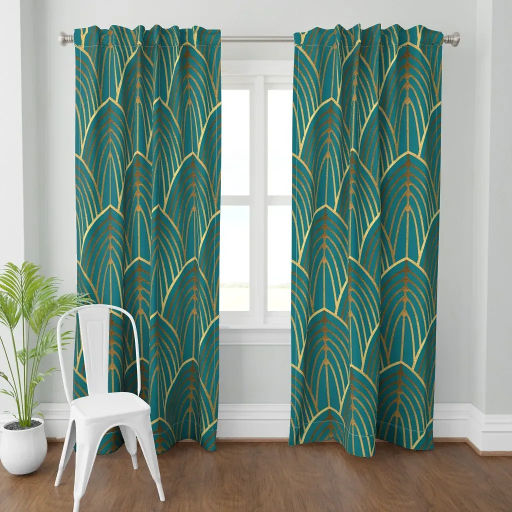 Tiffany Curtain Panel - Teal product