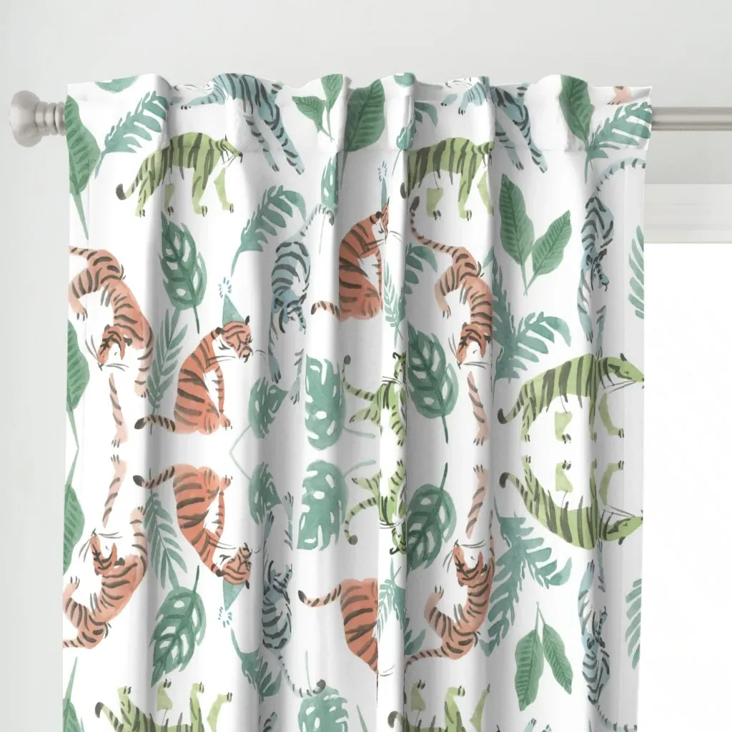 Tiger Curtain Panel alternate view