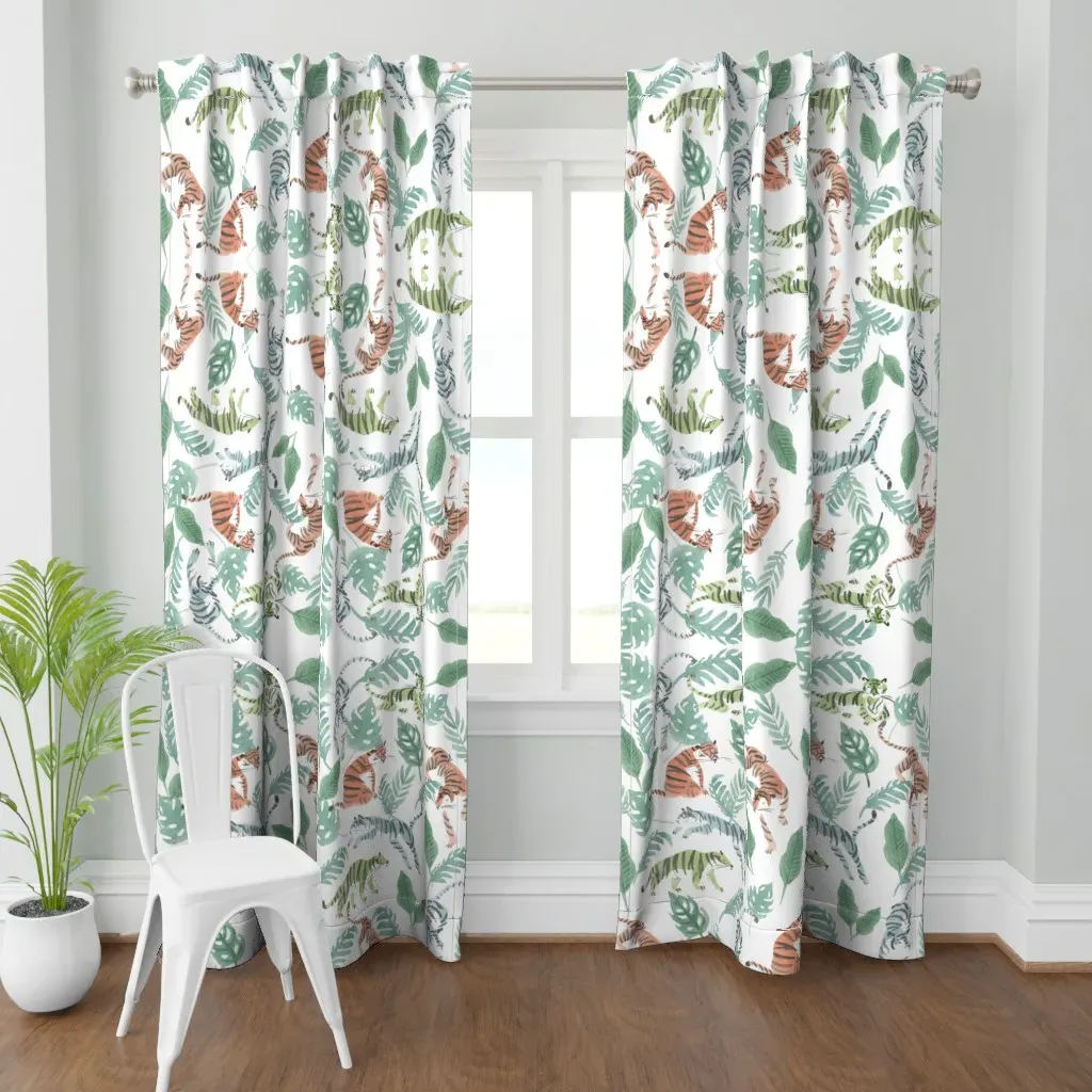 Tiger Curtain Panel product