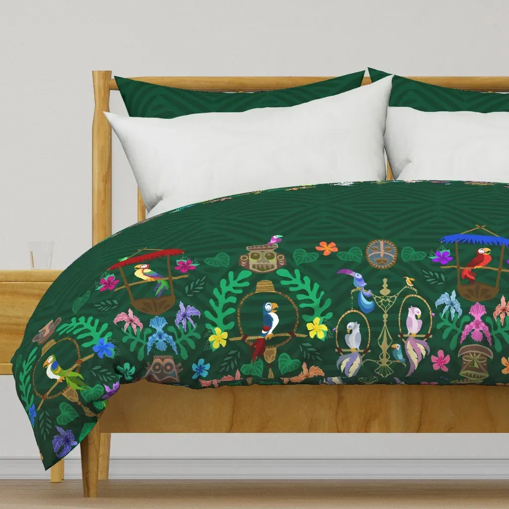 Tiki Room Duvet Cover - Green product