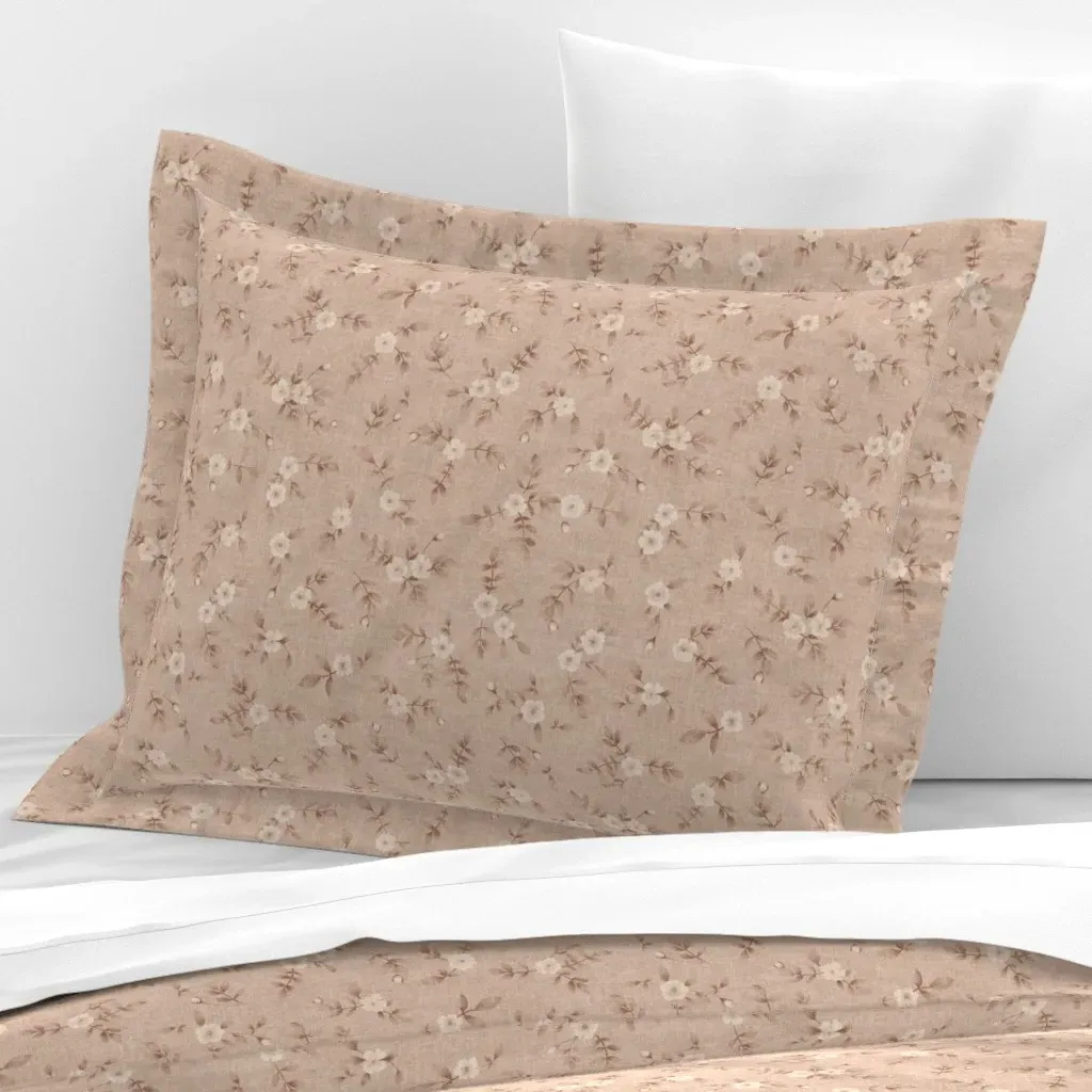 Tillie Floral Ditsy Standard Flanged Cushion Cover - Beige, Cotton Sateen product