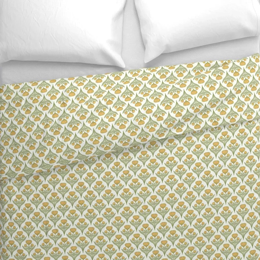 Timeless Heritage Duvet Cover - Yellow alternate view